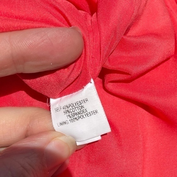 KAY UNGER Coral Cap Sleeve Buckle Sheath Dress 8 - Picture 5 of 16